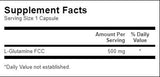 L-Glutamina 500 mg - 100 capsule