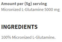 L-glutamină pudră - 500 de grame
