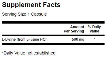 L-Lizină 500 mg 300 capsule