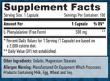 L-fenilalanina 500 mg / 100 capsule