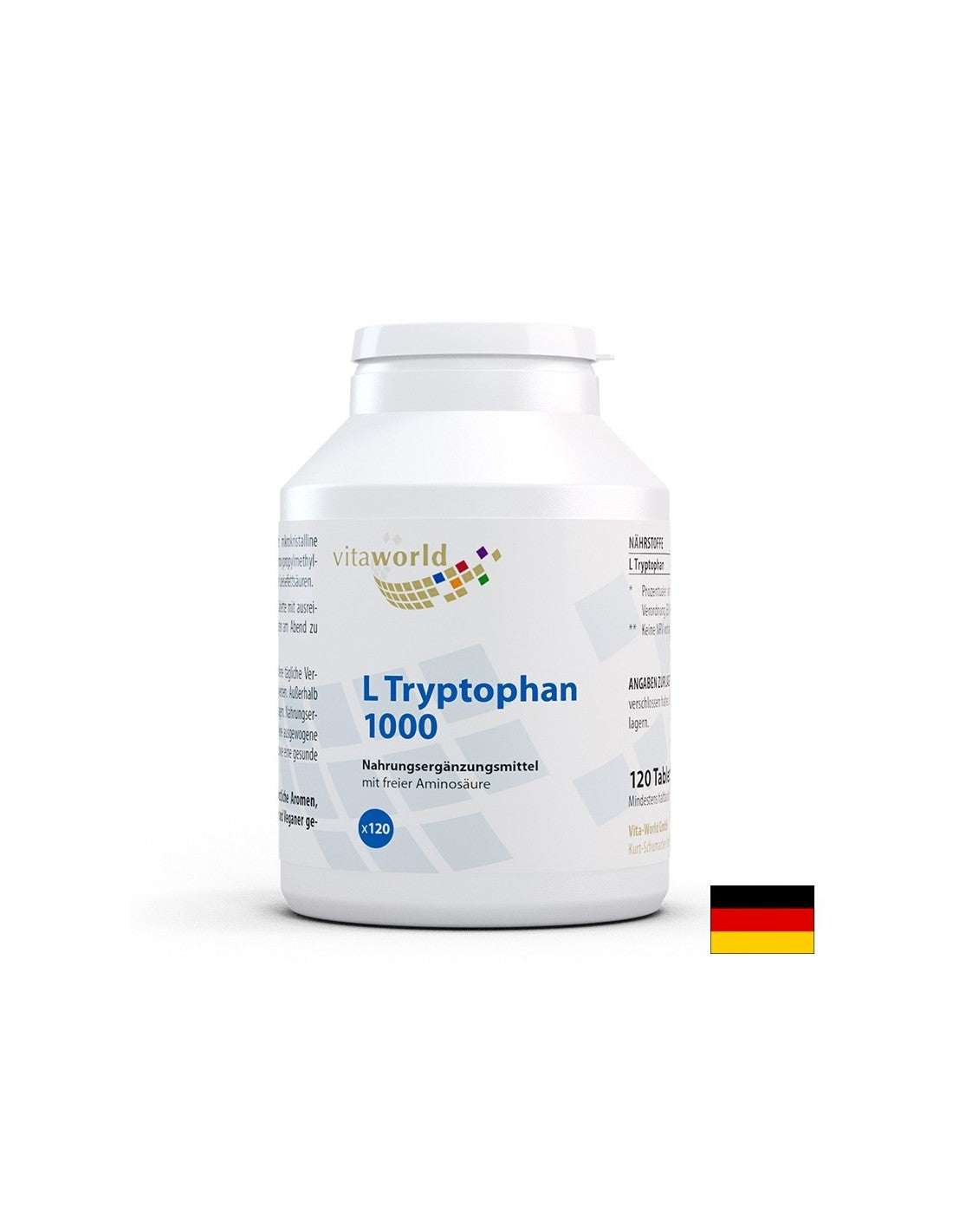 Stres și insomnie - L-triptofan, 1000 mg x 120 comprimate