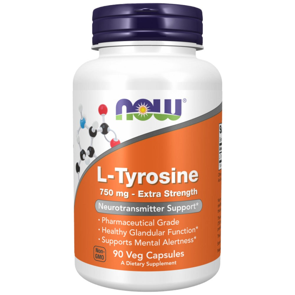 L-tirozină 750 mg | Extra Putere - 90 capsule