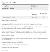 L-tirozină 750 mg | Extra Putere - 90 capsule
