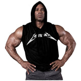 Hanorac pentru bărbați fără mâneci / LM Hoodie Sleeveless Black