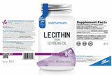 Lecitină 1200 mg | Din ulei de soia - 30 de capsule moi