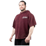 Legal Power Stone Wash Rag Top Hoodie ''Boston'' / Top cu glugă / Roșu - Roșu