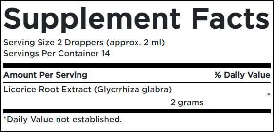 Rădăcină de lemn dulce / Extract lichid - 29,6 ml