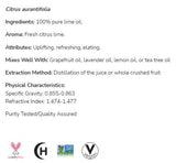 Ulei de tei | 100% Pur Citrus Aurantifolia - 30 ml