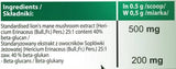 Pulbere de coamă de leu 25:1 500 mg - 30 grame