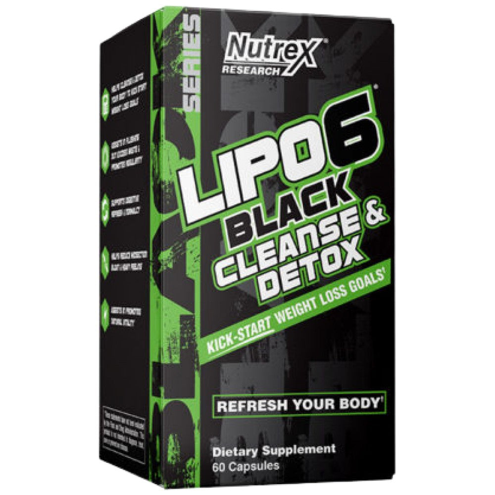 Lipo 6 Black | Cleanse &amp; Detox - 60 de capsule