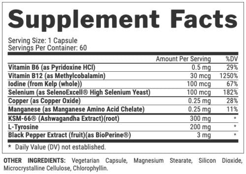 Lipo 6 Black Thyrolean Ultra Concentrat | Formula metabolică tiroidiană - 60 capsule