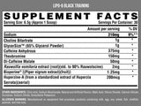 Lipo 6 Black Antrenament / Pre-antrenament - 264 grame