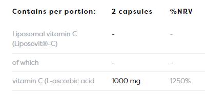 Vitamina C lipozomală 1000 mg - 120 capsule