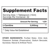 Carnitină lichidă 3000 | 2x Concentratie - Puterea Maxima - 480 ml