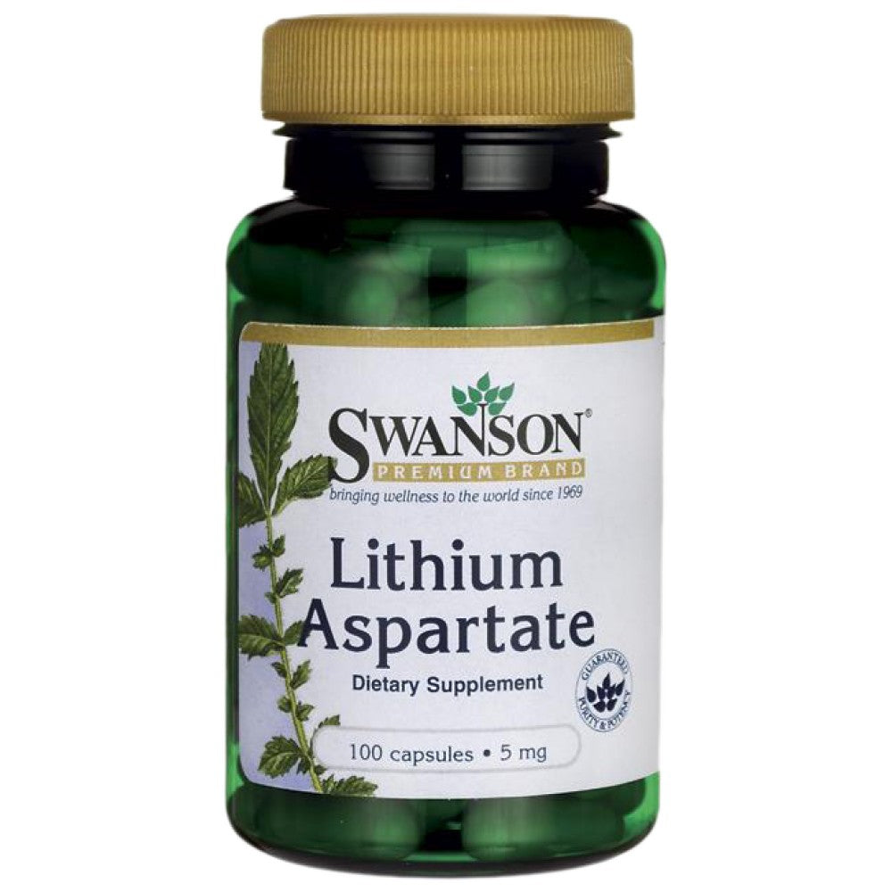 Aspartat de litiu 5 mg 100 capsule