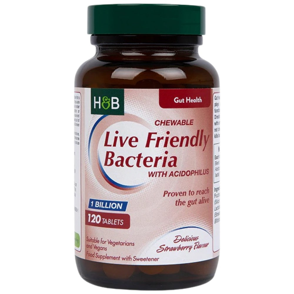 Bacterii prietenoase vii | Cu Acidophilus Chewable 120 capsule