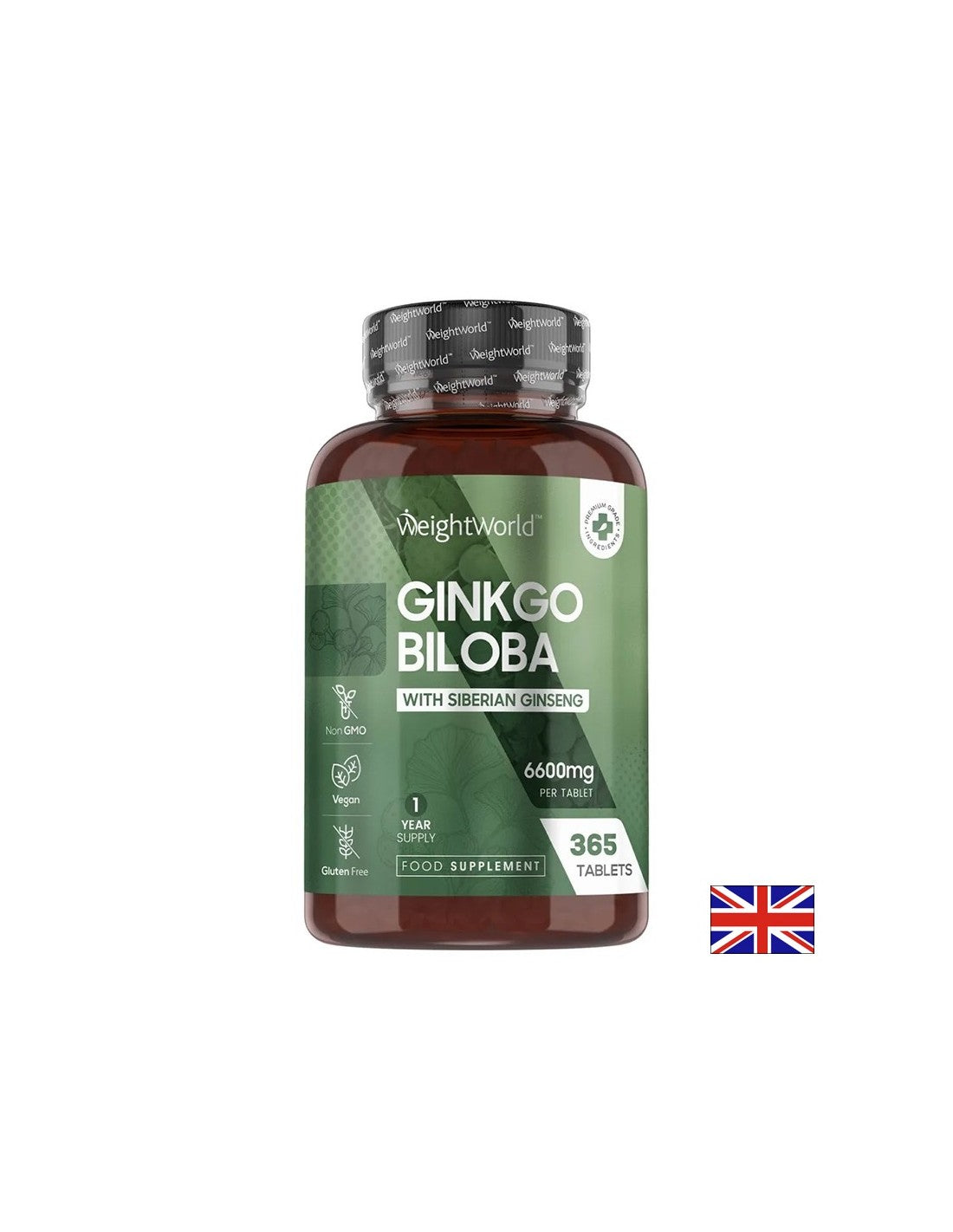 Funcția creierului și circulația - Ginkgo biloba 120 mg + ginseng siberian 24 mg, 365 tablete