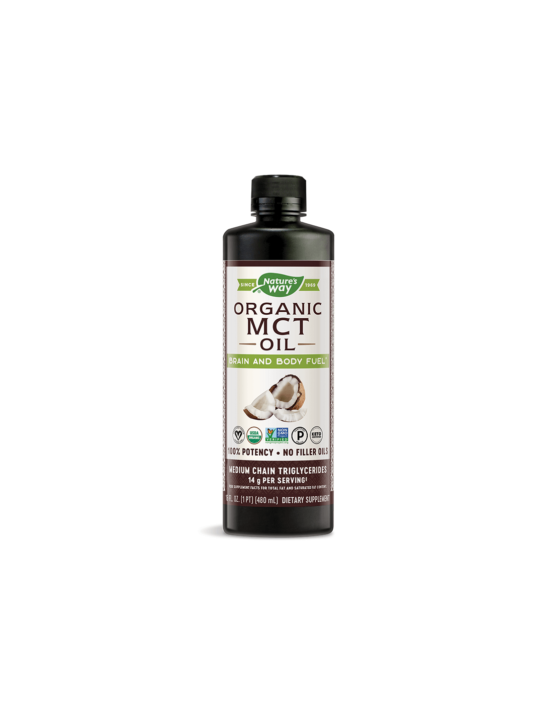 Ulei MCT 100% organic - 480 ml