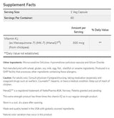 MK-7 Vitamina K-2 300 mcg | MenaQ7® Extra Putere - 60 capsule