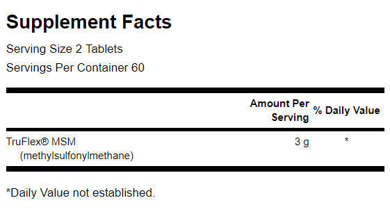MSM 1500 mg - 120 comprimate