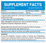 Citrat de magneziu 200 mg / 100 comprimate.