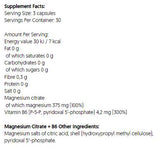 Citrat de magneziu 375 mg + B6 | P-5-P - 90 capsule