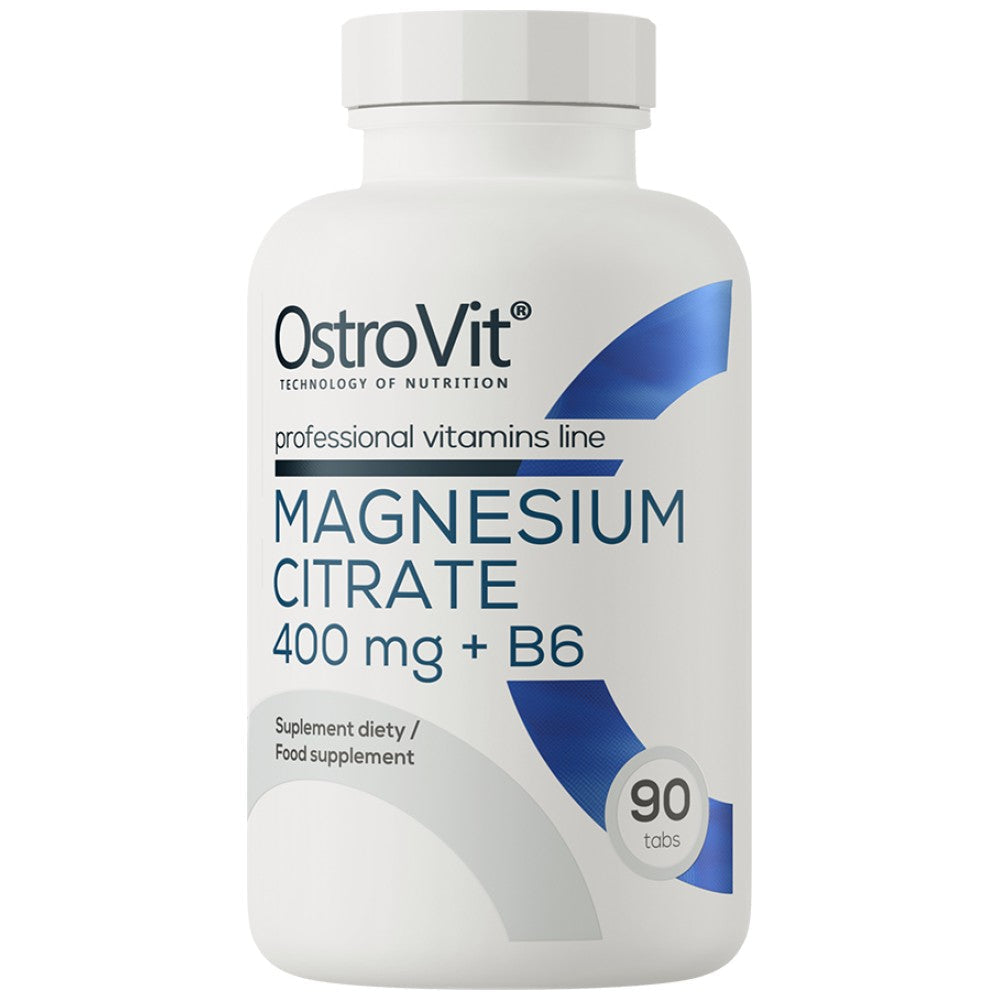Citrat de magneziu 400 mg + B6 90 tablete