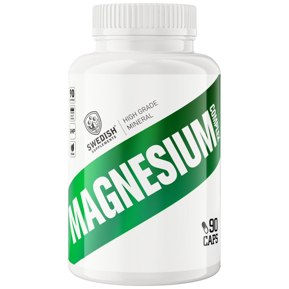 Complex de magneziu | 4 tipuri de matrice ~ citrat, oxid, gluconat, bisglicinat - 90 capsule