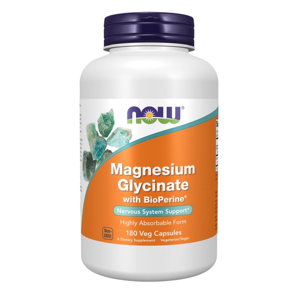 Glicinat de magneziu cu BioPerine® - 180 capsule