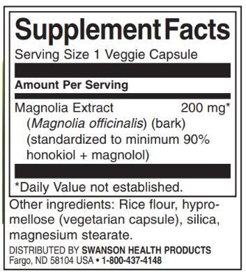 Extract de Magnolia 200 mg | Standardizat - 30 capsule