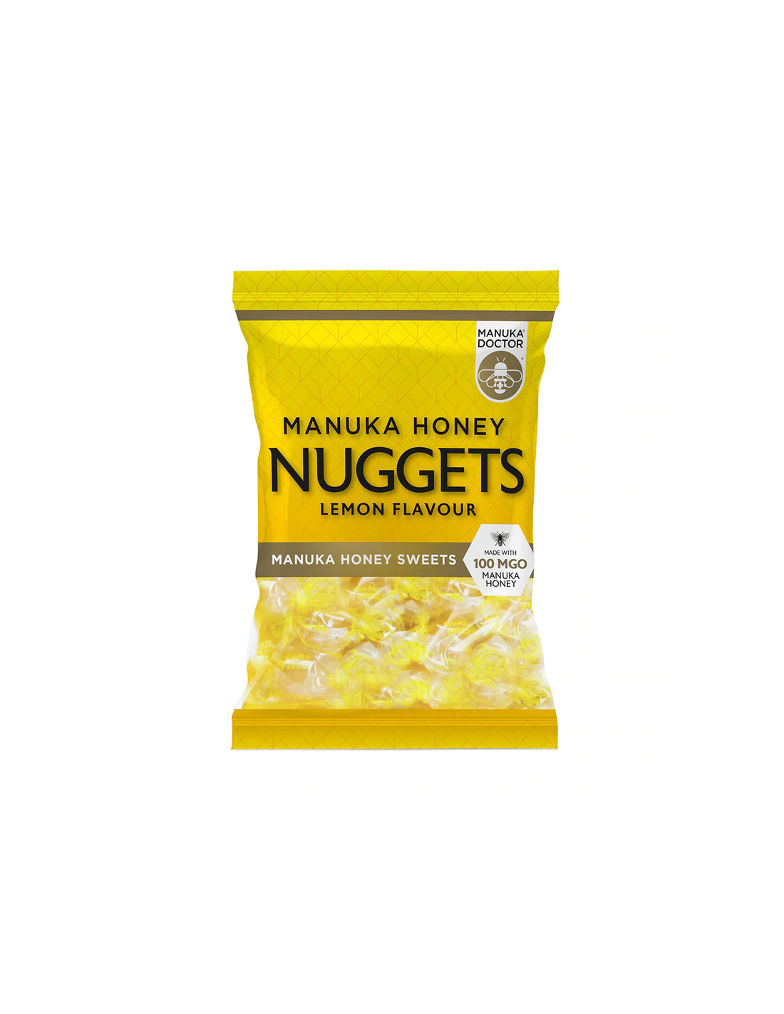 Nuggets cu miere de Manuka aromă de lămâie făcute cu 100 MGO miere de Manuka, 120 g