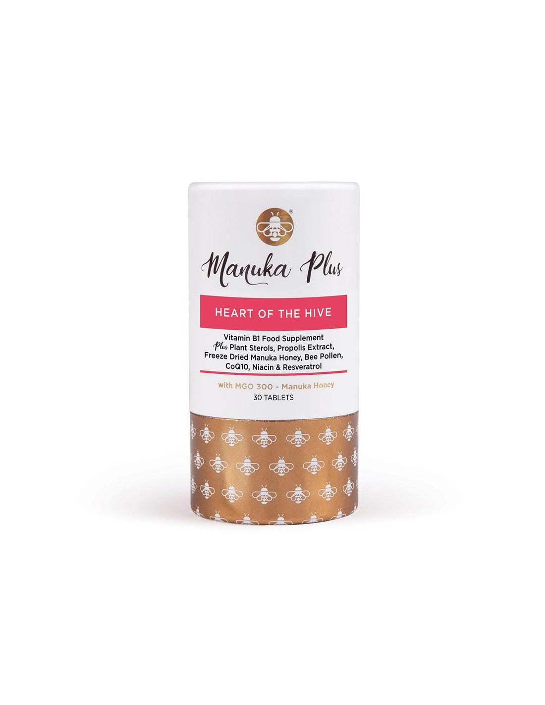 Manuka Plus® Heart Of The Hive/ Formula pentru sprijinirea sistemului cardiovascular cu miere de Manuka MGO 300 x 30 comprimate