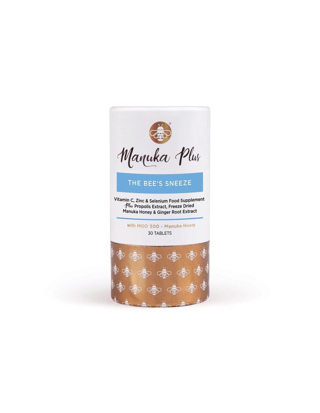 Manuka Plus® The Bee's Sneeze/ Formula pentru imunitate puternică cu miere de Manuka MGO 300 x 30 tablete