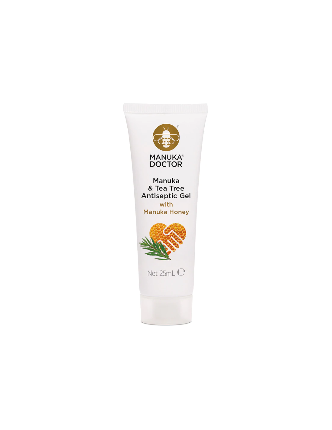 Gel antiseptic Manuka &amp; Tea Tree cu miere de Manuka, 25 ml