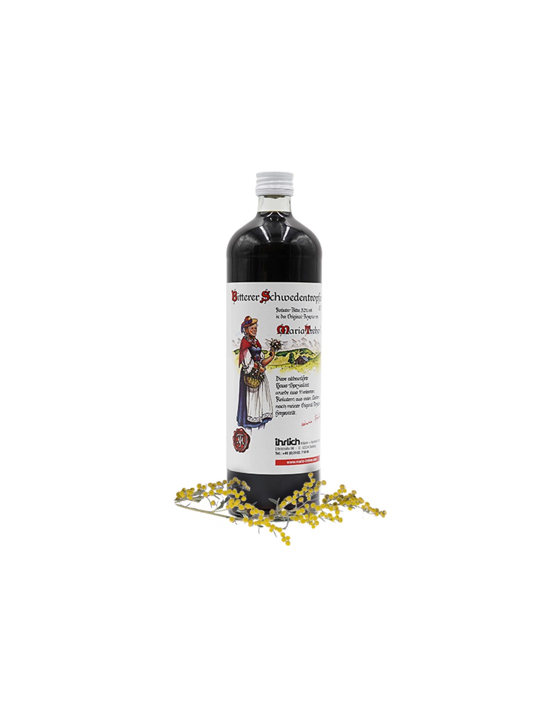 Maria Treben® Swedish Bitters - Sănătatea stomacului, ficatului și vezicii biliare, 700 ml