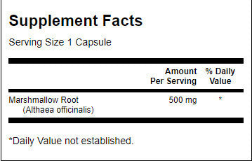 Marshmallow Root 500 mg - 90 capsule