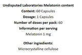 Melatonină 1 mg - 60 capsule