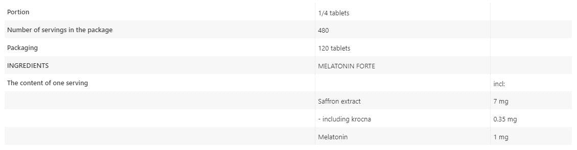 Melatonina Forte 4 mg 120 comprimate