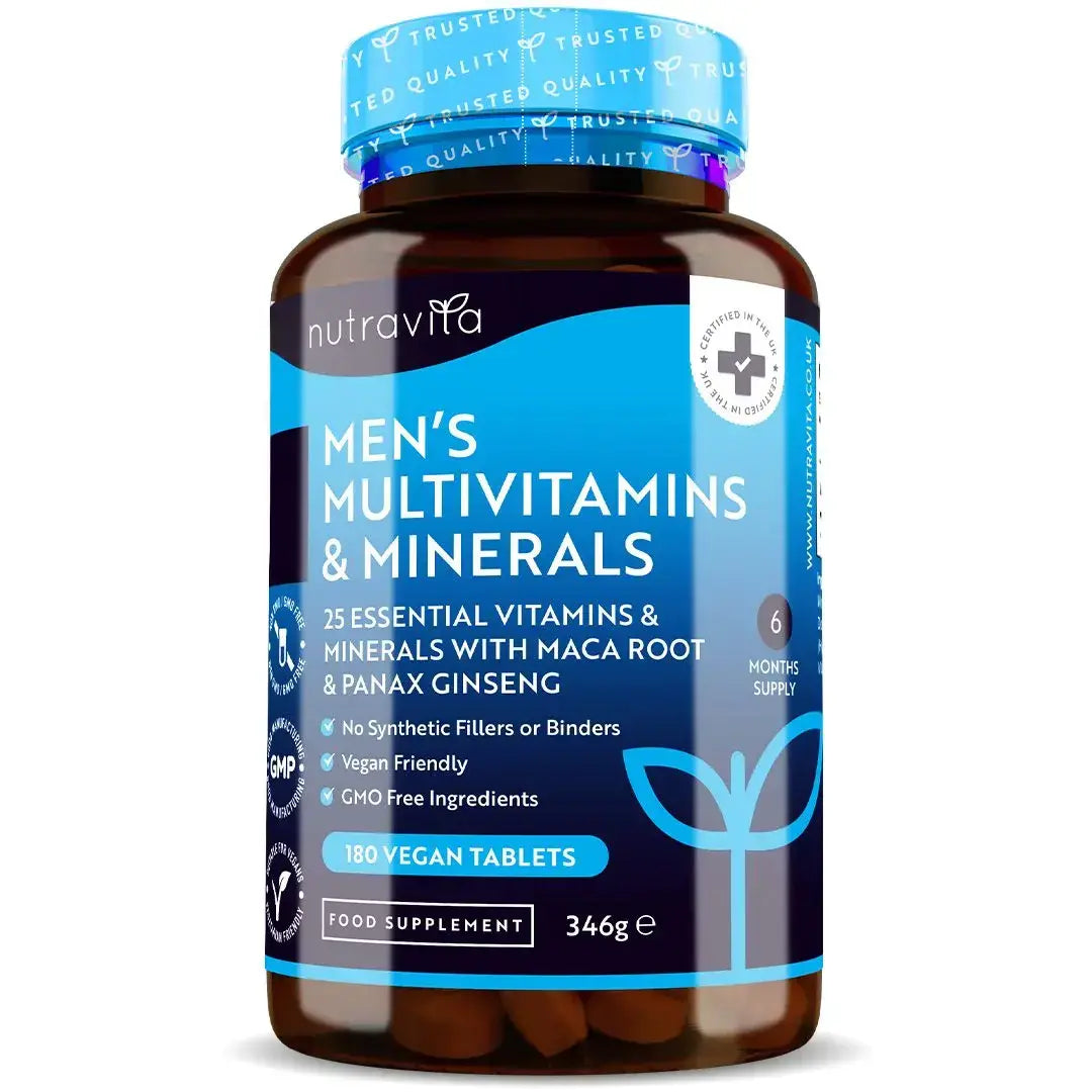 Multivitamine și minerale pentru bărbați 180 de tablete vegane