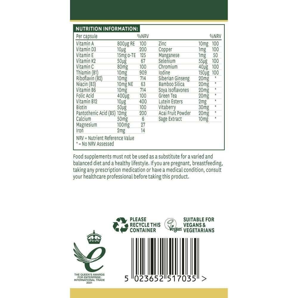 Complexul de menopauză (Formula de sprijin pentru menopauză) 30 de capsule NaturesAid