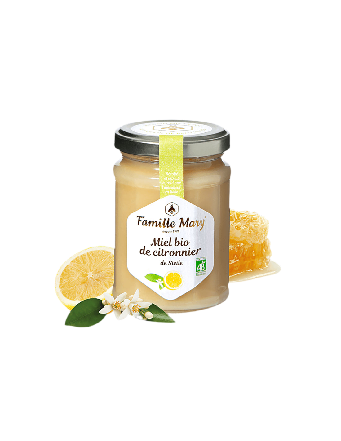 Miere de lamaie organica - Miel bio de citronnier de Sicile, 230 g