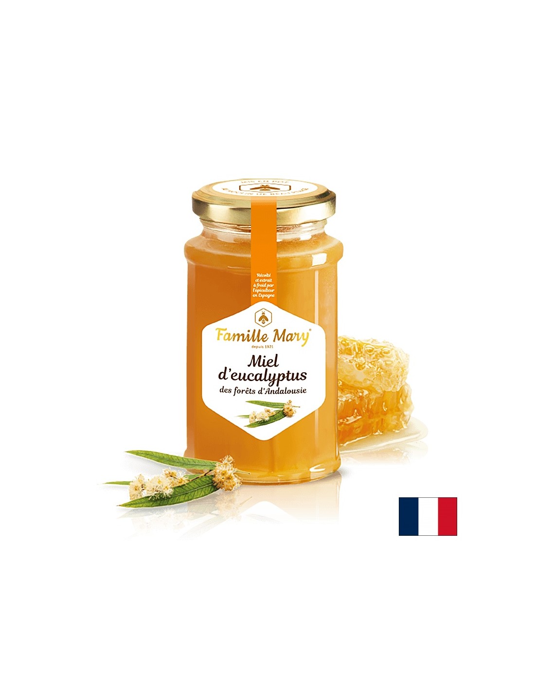 Miel d' eucalyptus / Miere din flori de eucalipt, 360 g Famille Mary