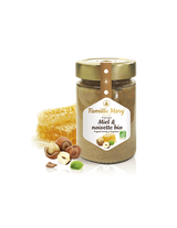 Miere colorata bio cu alune - Miele et noisette bio, 240 g