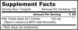 Ciulin de lapte 150 mg | Extract standardizat 30:1 - 200 capsule