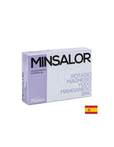 Minsalor Oligoelementos - Potasiu, magneziu, iod, mangan, zinc / Pentru scăderea în greutate, 20 fiole de băut Artesania