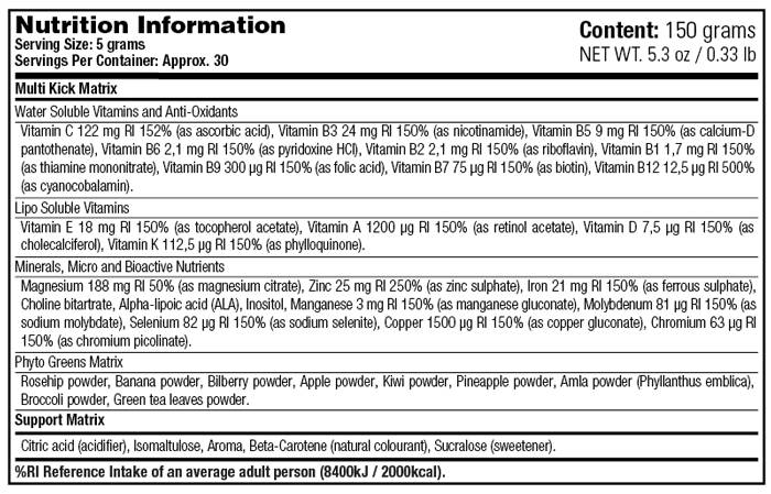 Multi Kick / Formula de sănătate de generație următoare - 150 de grame
