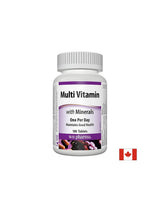 Multi Vitamina cu Minerale - Multivitamine + minerale, 100 tablete Webber Naturals
