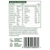 Multi-Vitamine &amp; Minerale fără fier (Multi-Vitamine &amp; Minerals) 60 tablete NaturesAid
