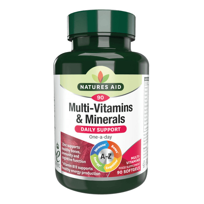 Multi-Vitamine și Minerale (Multi-Vitamine și Minerale) 90 de capsule moi NaturesAid