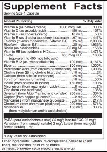 Multi cu fier | Active One Formula - 90 de capsule